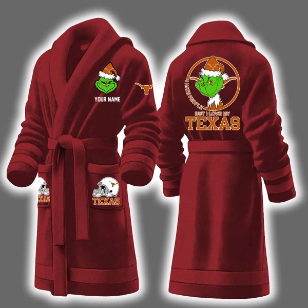 Grnch I Hate People But I Love My Texas Bathrobe 6