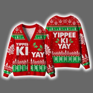 Yippee Ki Yay Christmas Cardigan