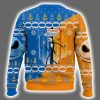 Halloween To Christmas Jack Skellington Ugly Christmas Sweater 3