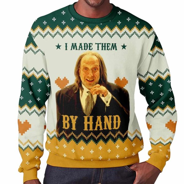 Hanson Scary Movie I Made Them By Hand Ugly Christmas Sweater 2