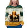Hanson Scary Movie I Made Them By Hand Ugly Christmas Sweater 3