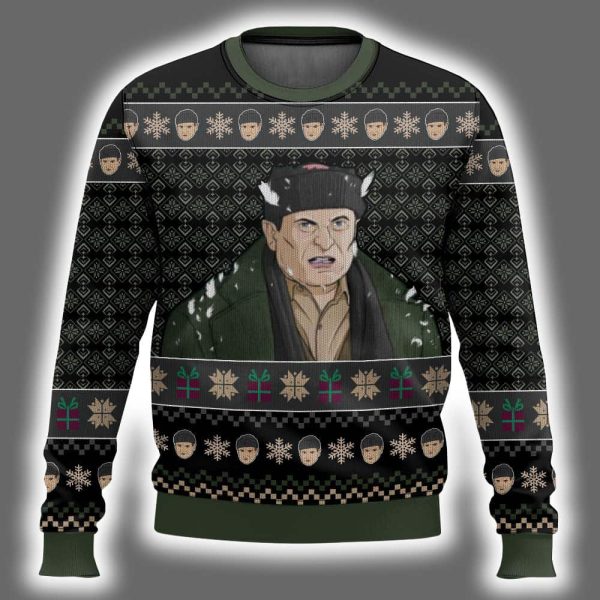 Harry Lyme Home Alone Why The Helld You Take Your Shoes Off Ugly Christmas Sweater 2