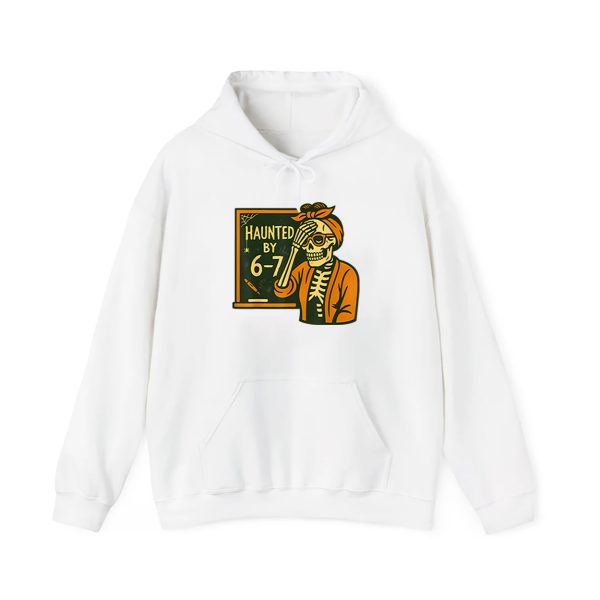 Haunted By 6 7 Funny Teacher Halloween Skeleton Meme Shirt 3