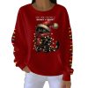 Hope Your Christmas Is Meowy Bright Pit Striped Sweatshirt 2
