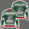 Huh Cat Meme Ugly Christmas Sweater