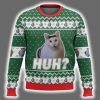 Huh Cat Meme Ugly Christmas Sweater 2