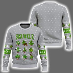 420 Skuncle Ugly Christmas Sweater