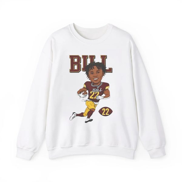 Jacory Croskey Merritt 22 Commanders Bill Shirt 2