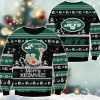 Jets Merry Kissmyass Santa Claus Ugly Christmas Sweater 2