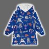 Josh Allen 17 Bills Hard Knocks Full Patterns Unisex Blanket Hoodie 2