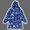 Josh Allen 17 Bills Hard Knocks Full Patterns Unisex Blanket Hoodie 3