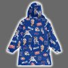 Josh Allen 17 Bills Mafia Full Patterns Unisex Blanket Hoodie 3