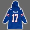 Josh Allen Be Good Do Good God Bless Go Bills MVP 17 Blanket Hoodie 3