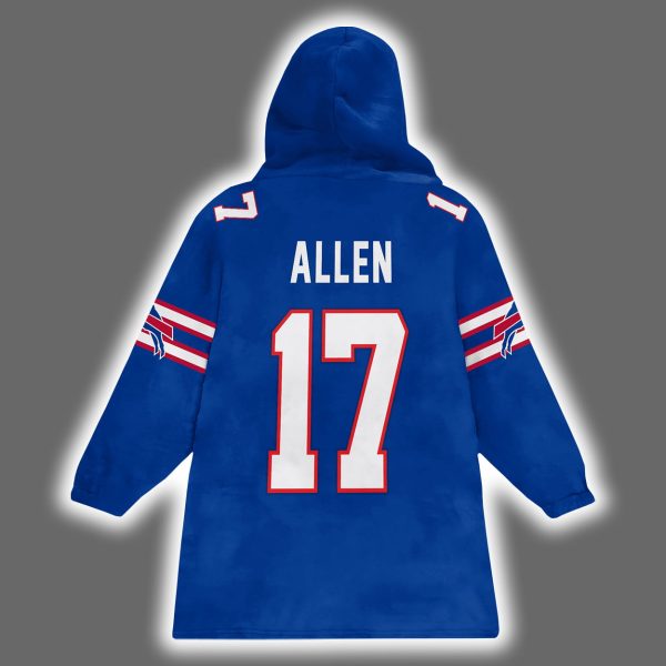 Josh Allen Be Good Do Good God Bless Go Bills MVP 17 Blanket Hoodie 3