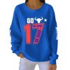 Josh Allen Go Bills Be Good Do Good 17 Pit Striped Sweatshirt