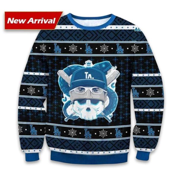Julio Urias LA Dodgers Tribute Ugly Christmas Sweater