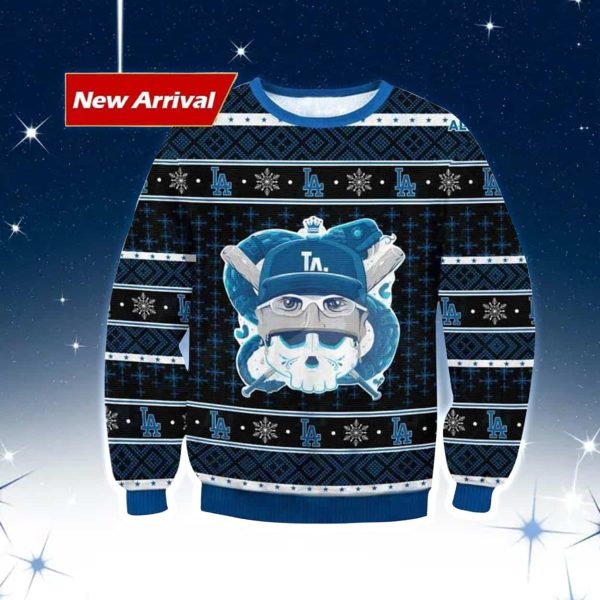 Julio Urias LA Dodgers Tribute Ugly Christmas Sweater