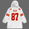 Kansas City Football Kelce 87 Unisex Blanket Hoodie 3