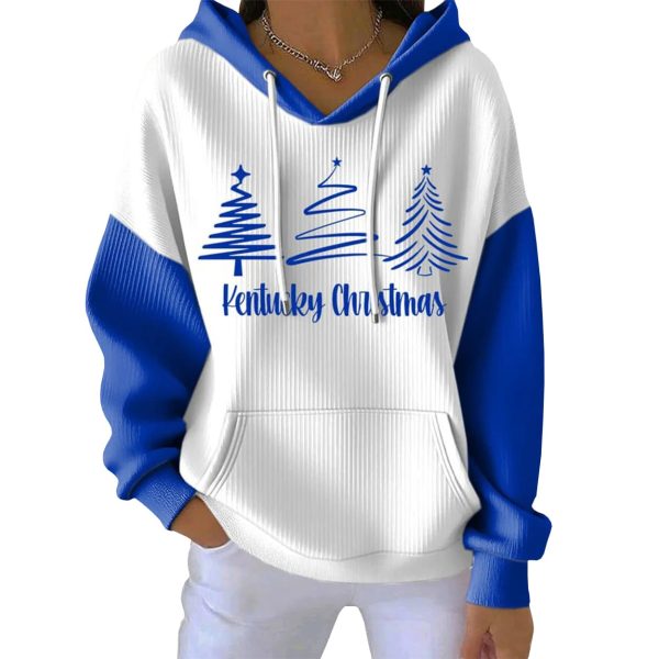 Kentucky Christmas Tree Pit Striped Hoodie