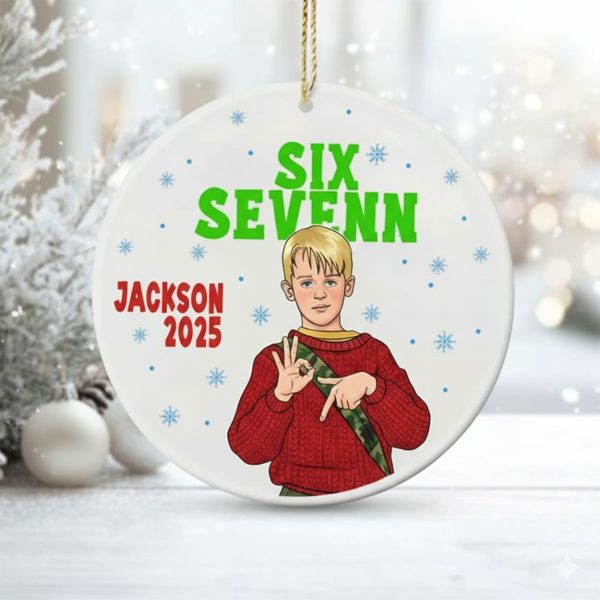 Kevin Home Alone 6 7 Six Seven 2025 Christmas Ornament 2