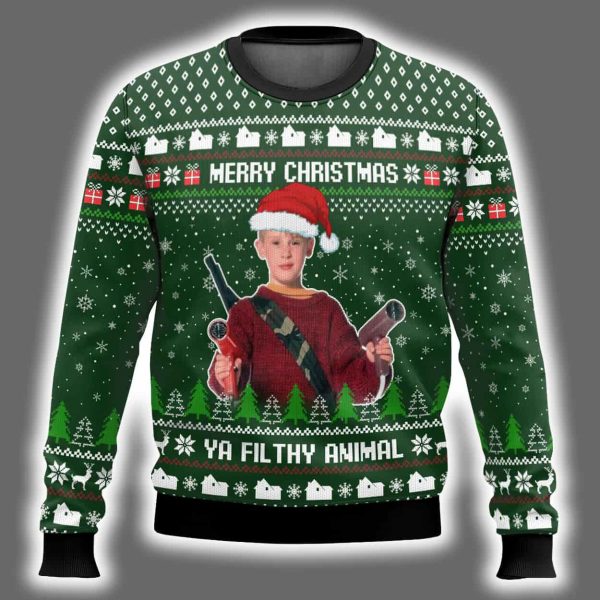 Kevin Ya Filthy Animal Home Alone Ugly Christmas Sweater 2