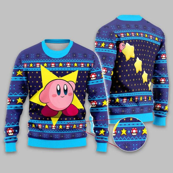 Kirby Video Game Ugly Christmas Sweater