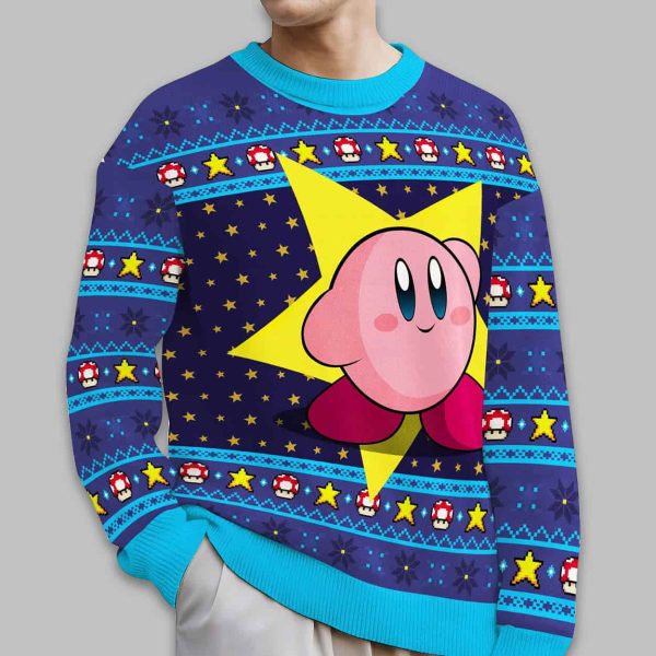 Kirby Video Game Ugly Christmas Sweater