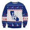 LA Dodgers State Shape Ugly Christmas Sweater