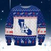 LA Dodgers State Shape Ugly Christmas Sweater