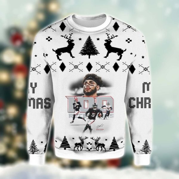 Lets Go Drake London 5 Falcons Ugly Christmas Sweater 2
