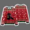Lights Cat Japanese Ugly Christmas Sweater