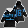 Lions All Grit Jared Goff 16 Blanket Hoodie