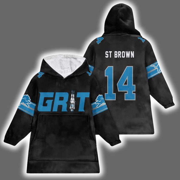 Lions Grit St. Brown 14 Blanket Hoodie