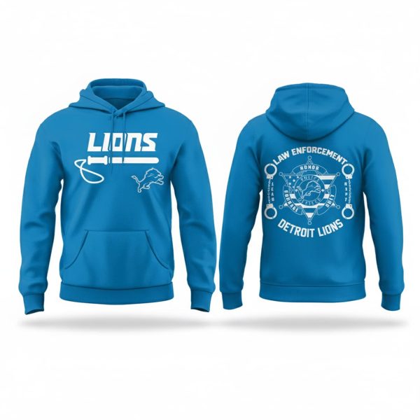 Lions Law Enforcement Appreciation 2025 Hoodie Joggers Cap