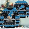 Lions Merry Kissmyass Santa Claus Ugly Christmas Sweater 2
