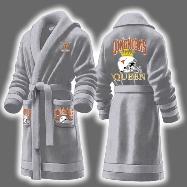 Longhorns Queen Personalized Bathrobe