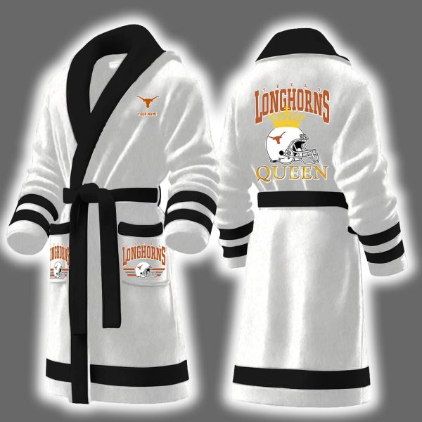 Longhorns Queen Personalized Bathrobe 4