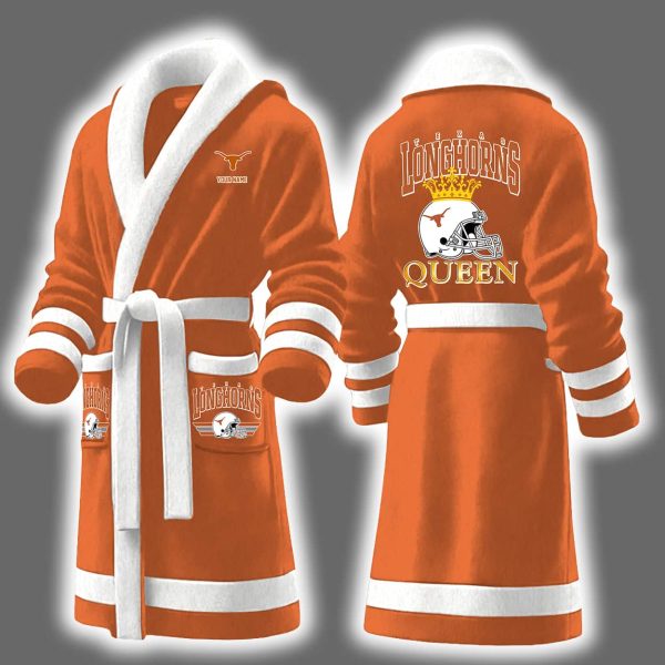 Longhorns Queen Personalized Bathrobe 7