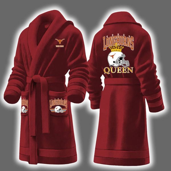 Longhorns Queen Personalized Bathrobe 8