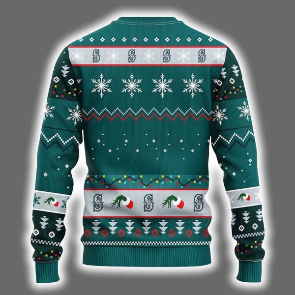 Mariners Grnch Hand Ugly Christmas Sweater 3