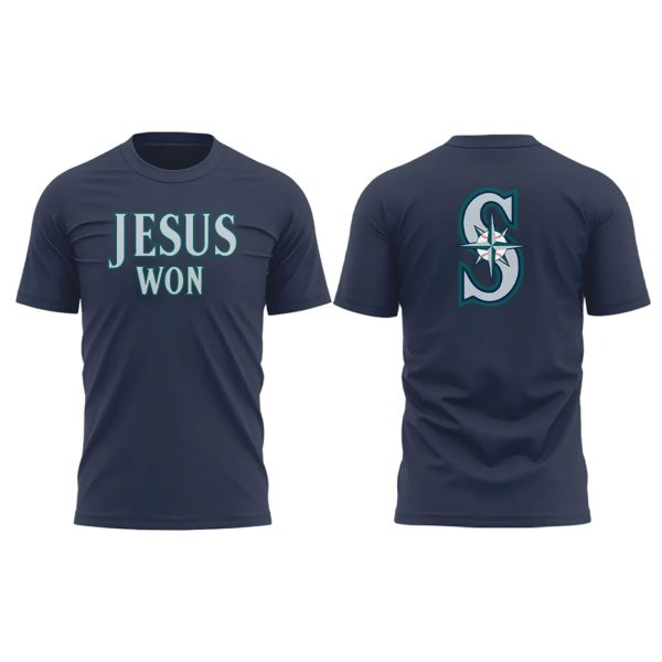 Mariners Jesus Won Two-Sided Shirt