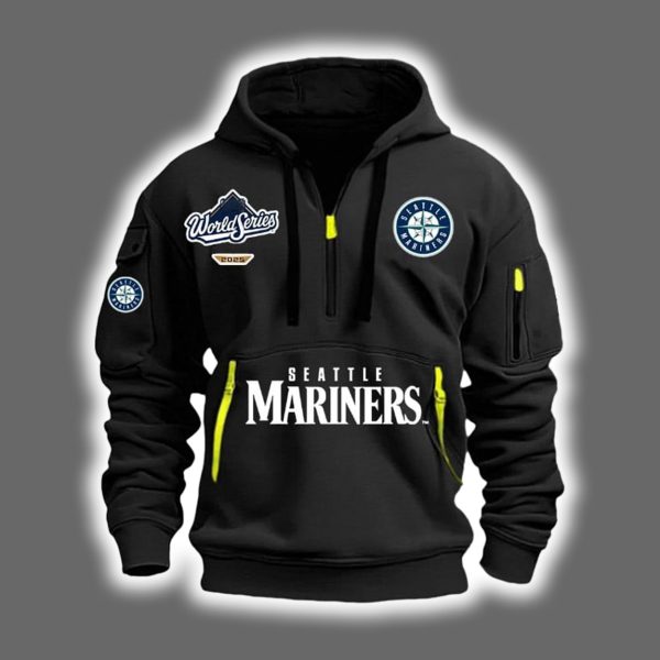 Mariners World Series 2025 Quarter Zip Hoodie 3