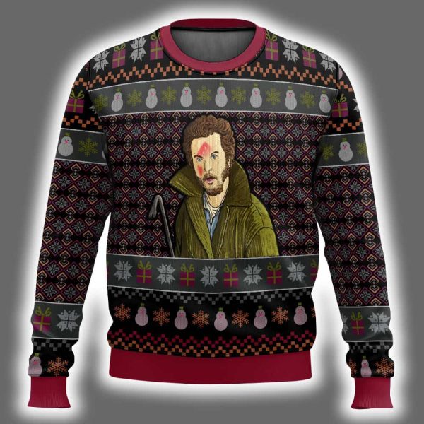 Marv Murchins Home Alone Why The Hell Are You Dressed Like A Chicken Ugly Christmas Sweater 2