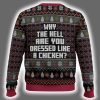 Marv Murchins Home Alone Why The Hell Are You Dressed Like A Chicken Ugly Christmas Sweater 3