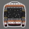 Meowy Christmas Cat Riding Dinosaur Ugly Sweater 3