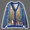 Meowy Christmas Wonderland Christmas Cardigan 2