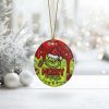 Merry Christmas Grnch 2025 Ceramic Ornament 2