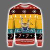 Mets Bugs Bunny Daffy Duck and Taz Ugly Christmas Sweater