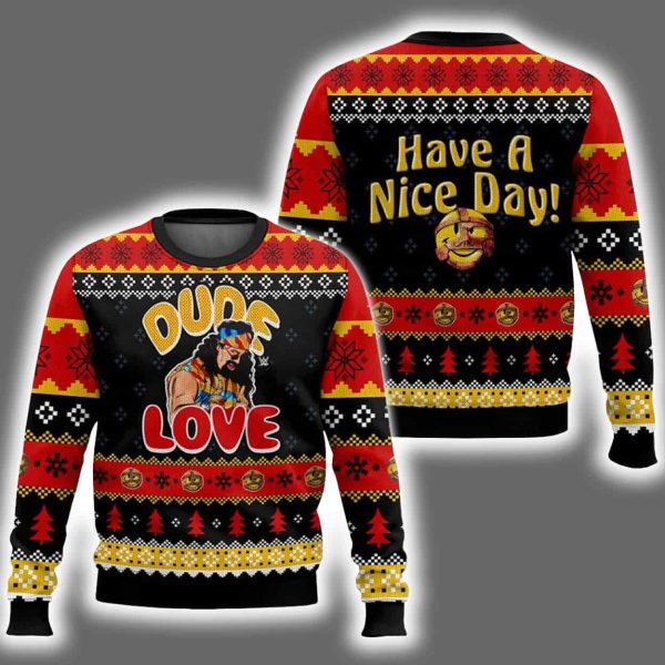 Mick Foley Dude Love Ugly Christmas Sweater