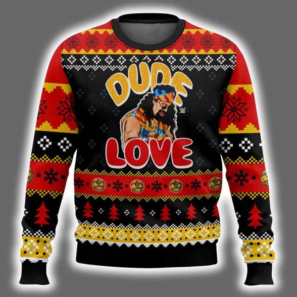 Mick Foley Dude Love Ugly Christmas Sweater 2